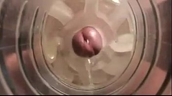 Cumshot in the flashlight