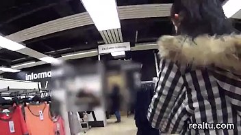 hitting czech teenie is seduced in the store.