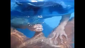 Nasty Wife Give Husband Handjob In Pool Underwater &_ Make Him Cum Underwater