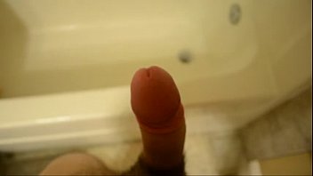 Jack off in the shower. Hot cum. huge white cock. cumshot